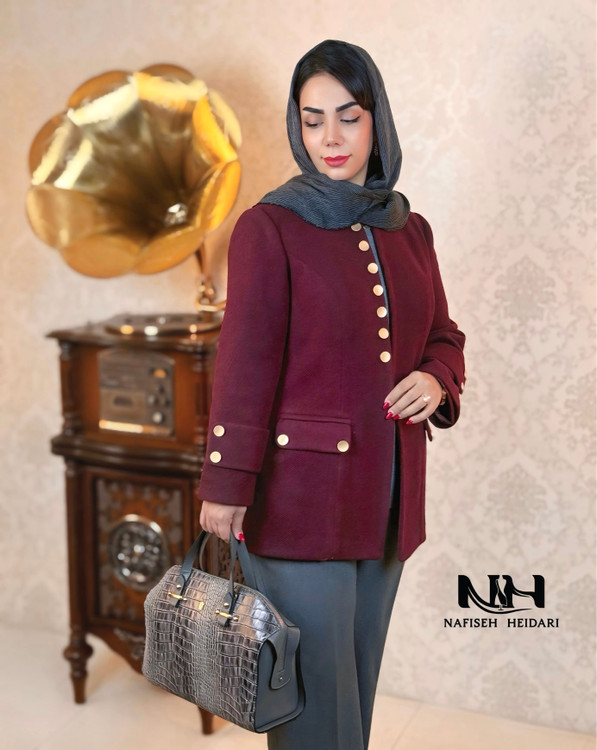 پالتو فوتر کجراه زنانه آسترکشی شده