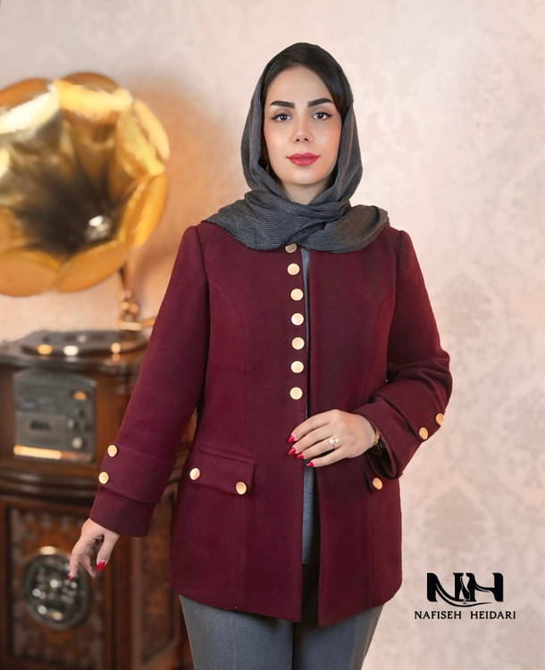 پالتو فوتر کجراه زنانه آسترکشی شده